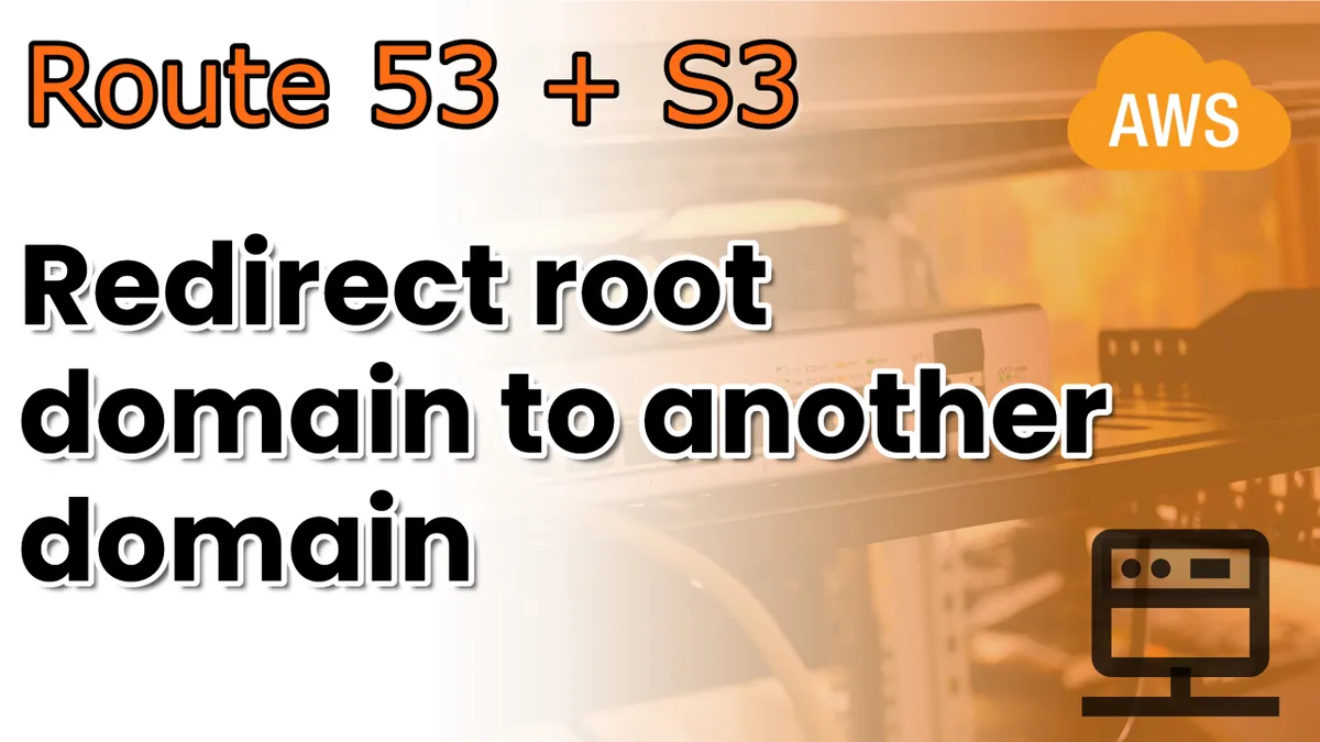 How to redirect a root (apex) domain to another domain with Route53