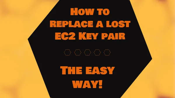 How to replace a lost EC2 key pair
