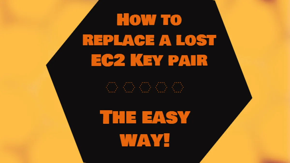 How to replace a lost EC2 key pair