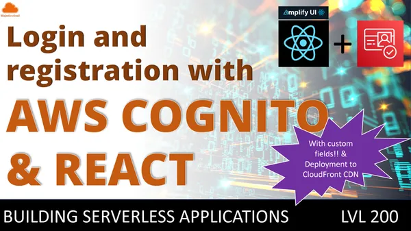 Implement AWS Cognito login and registration (Sign In and Sign Up) in React JS