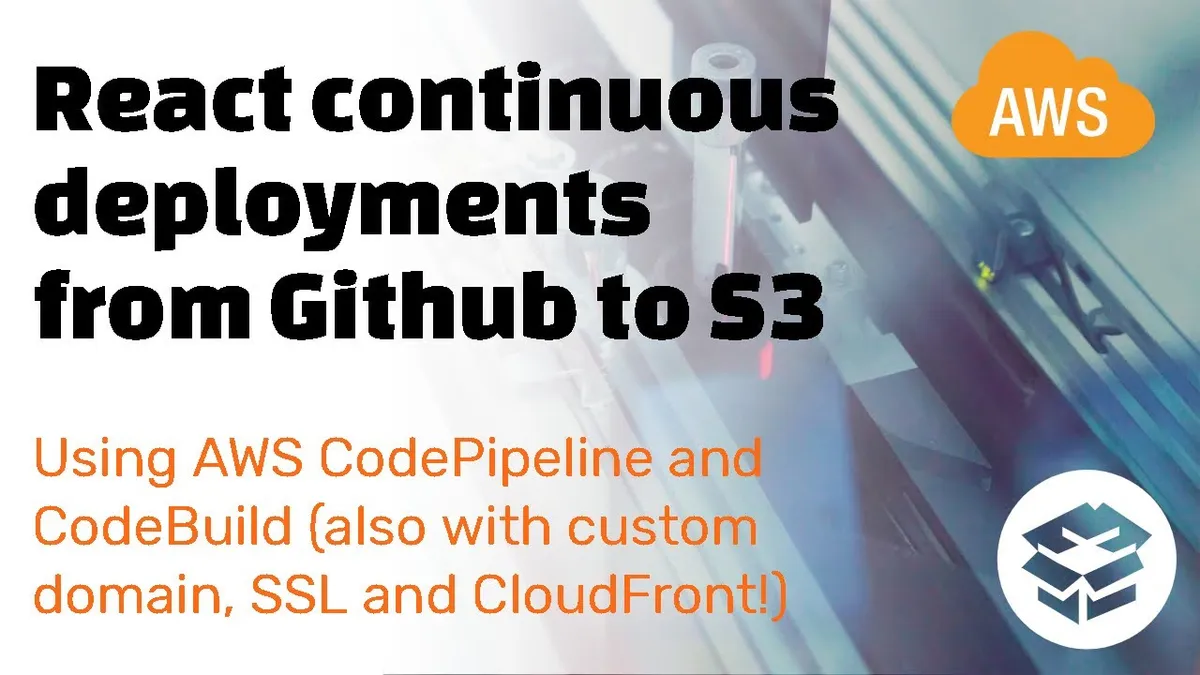 React continuous deployments from Github to S3