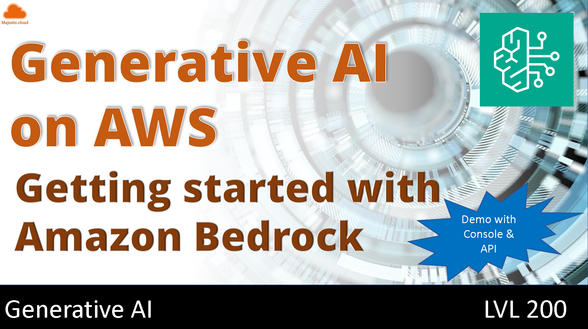 Getting started with Generative AI on AWS with Amazon Bedrock